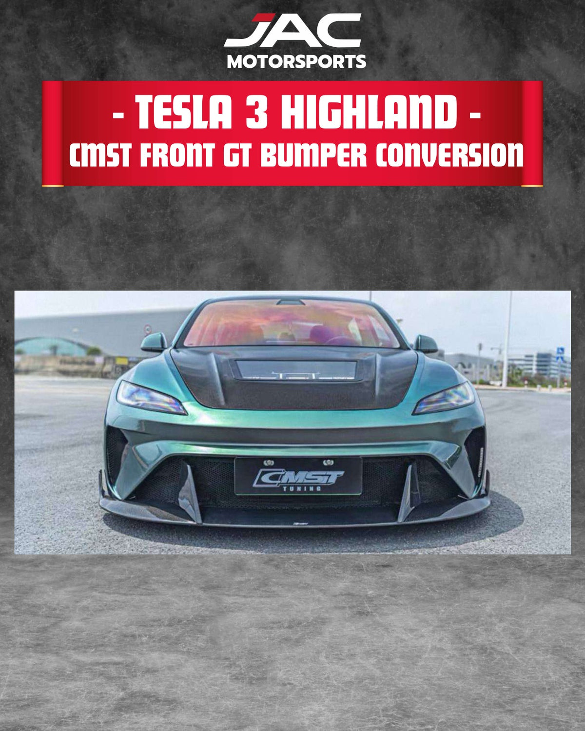 TESLA MODEL 3 2024+ CMST FRONT GT BUMPER CONVERSION full catalog page