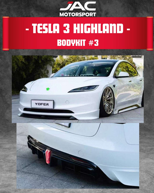 TESLA MODEL 3 2024+ BODYKIT #3 (FRONT,SIDE,REAR) YOFER full catalog page