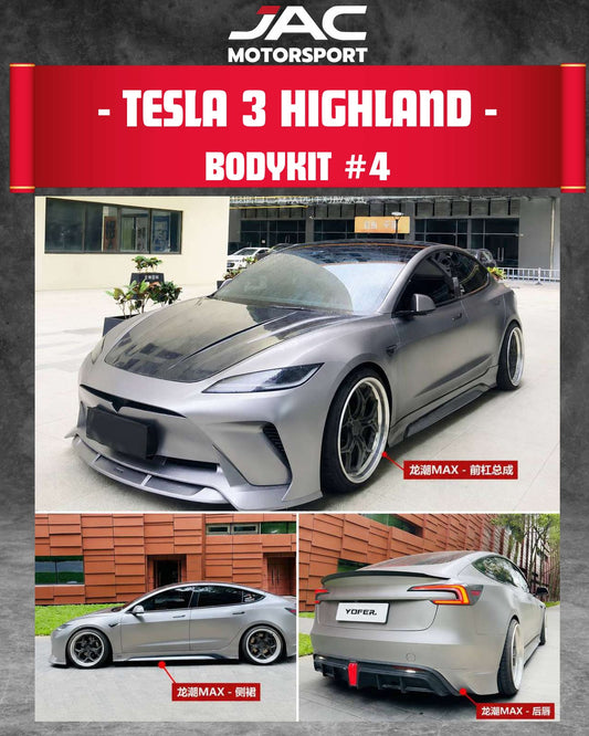 TESLA MODEL 3 2024+ BODYKIT #4 (FRONT BUMPER,FRONT SKIRT,SIDE,REAR) YOFER MAX full catalog page